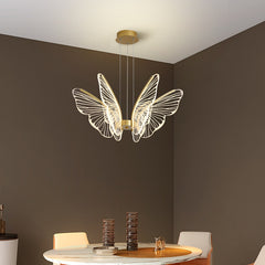 HEIKESZ Wholesale LED Iron Ceiling Light Creative Butterfly Design Modern Simple Living Room Bedroom Light