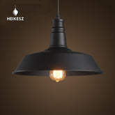 HEIKESZ American Country Dining Chandelier Retro Personalized Art Loft Industrial Style Single Head Bar Pot Cover Chandelier american style retro outdoor indoor retro bedroom lamp american-style Industrial wind