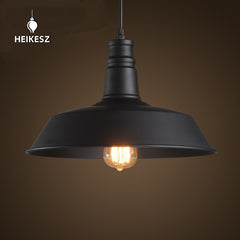 HEIKESZ American Country Dining Chandelier Retro Personalized Art Loft Industrial Style Single Head Bar Pot Cover Chandelier american style retro outdoor indoor retro bedroom lamp american-style Industrial wind