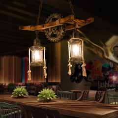 HEIKESZ American Retro Ceiling Light Living Room Dining Room Bedroom Bar Table Hot Pot Milk Tea Shop Creative Gear Industrial Style Chandelier LED Light for Bedroom Night Aesthetic Room Lamp