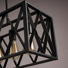 HEIKESZ American Retro Dining Room/Living Room Cafe Pendant Light LOFT Industrial Style Creative Wrought Iron Bar Counter Dining-Table Decoration Pendant Lamp LED Light for Bedroom Night Aesthetic Room Lamp