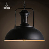 HEIKESZ Loft Retro Industrial Style Iron Droplight Bar Personalized Creative Bar Coffee Shop American Iron Pot Cover Hanging american style retro outdoor indoor retro bedroom lamp american-style Industrial wind