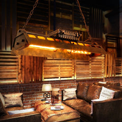 HEIKESZ Vintage Industrial Ceiling Light Gold Loft Style Retro Pendant Lamp for Restaurant Cafe Office Bar Iron Lighting Fixture