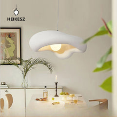 HEIKESZ Japanese Style Ceiling Light Cream Color Living Room Bedroom Dining Pendant Lamp Wabi **** Amazon Best Seller