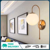 Nordic Light Luxury Living Room Background Wall Lamp Unique Creative Simple Bedroom Wall Lamp Stair Aisle Bedside Lamp