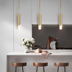 HEIKESZ Modern LED Chandelier Minimalist Luxury Lighting for Dining Room Bedroom Living Room No Master Lamp Bar