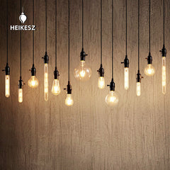 HEIKESZ 【One-year warranty, free shipping】E27 Screw LED Bulb Edison Light Source Single Lamp Creative Shop Bar Restaurant with Plug Switch Chandelier
