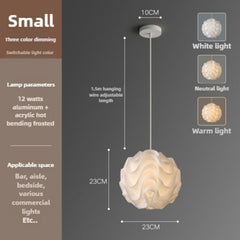 HEIKESZ Nordic Modern Minimalist Creative Flower Internet Celebrity Clothing Store Ins Girl Cozy Restaurant Bedroom Pine Ceiling Light