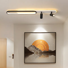 HEIKESZ Modern LED Ceiling Light Strip for Bedroom Living Room Creative Open-Mounted Downlight Hanging Chandelier Energy Saving Bright Lighting