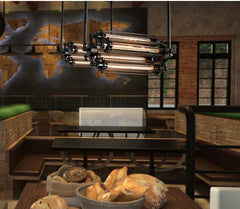 HEIKESZ American Country Creative Flute Chandelier Retro Industrial Loft Chandelier Cafe Aisle Flute Chandelier american style retro outdoor indoor retro bedroom lamp american-style Industrial wind
