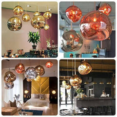 HEIKESZ Nordic Lava Lamps Modern Chandelier for Restaurant Bar Warm Lighting Ceiling Decor