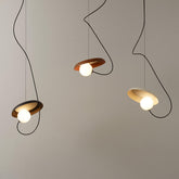 HEIKESZ Silent Style Kitchen Island Magnetic Glass Ball Small Droplight Nordic Homestay Dining Room Lamp Minimalist Designer