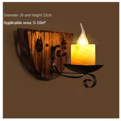 HEIKESZ American Retro Balsa Boat Wood Wall Lamp Dining Room Coffee Shop Light Loft Industrial Style Creative Bar Aisle Nostalgic Lamp LED Light for Bedroom Night Aesthetic Room Lamp