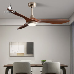 HEIKESZ 52 Inch Smart Ceiling Fan Light with Remote Control Variable Speed for Living Room Bedroom Nordic Style Home Decor
