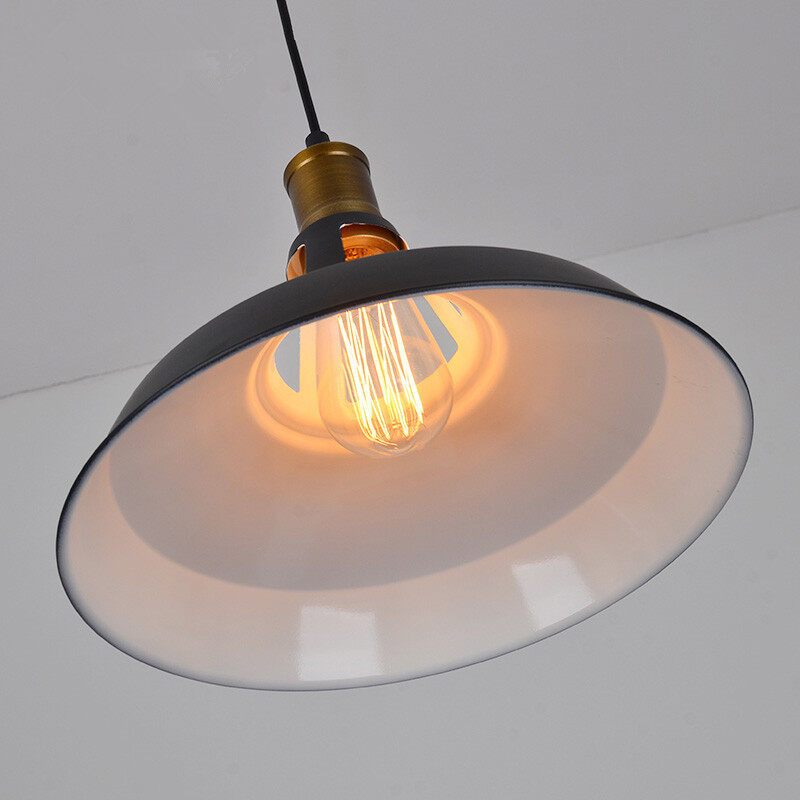 HEIKESZ American Country Retro LOFT Industrial Style Pot Cover Chandelier Simple Shop Clothing Store Restaurant Bar Single-Head Droplight american style retro outdoor indoor retro bedroom lamp american-style Industrial wind