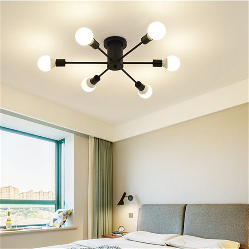 HEIKESZ Nordic Lamps Lamp in the Living Room Bedroom Study Lighting Modern Simple Creative Personality Style Atmospheric Home Ceiling Lamp LED Light for Bedroom Night Aesthetic Room Lamp
