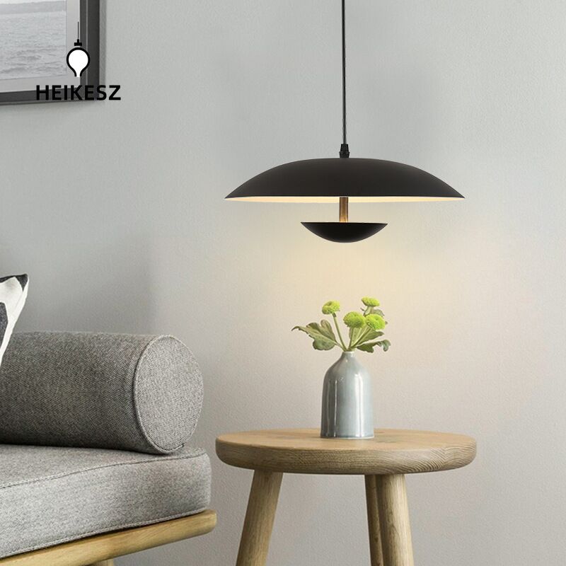 HAIKESZ Creative Danish Italian designer Nordic dining room living room bedroom LED simple decoration personalized flying saucer chandelier lamp light fixtures for celling lights