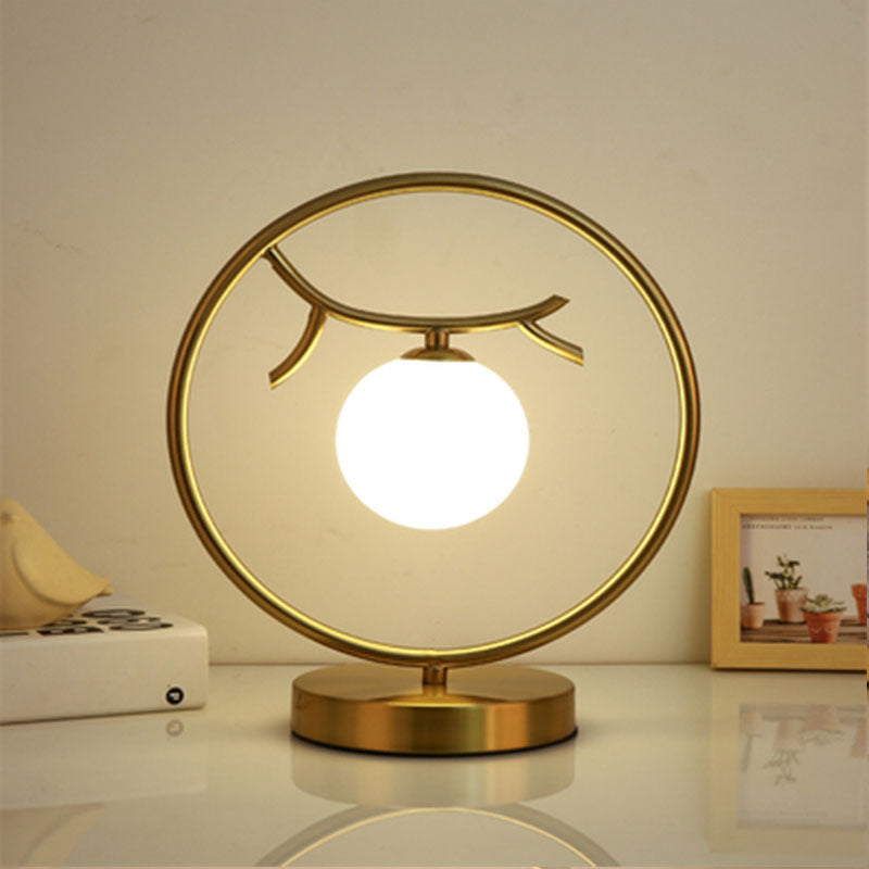 HEIKESZ Table Lamp Decoration Post-Modern Nordic Reading Eye Protection Golden Living Room Room Bedside Large Quantity from Youyi