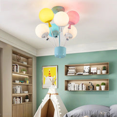 HEIKESZ Balloon Ceiling Light for Kids Room Cartoon LED Lamp for Boys Girls Bedroom Nursery Princess Decor