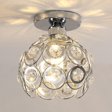 HEIKESZ Creative Unique Crystal Aisle Corridor Light Simple Modern Hallway Entrance Foyer European Balcony Small Ceiling Light american style retro outdoor indoor retro bedroom lamp american-style Industrial wind