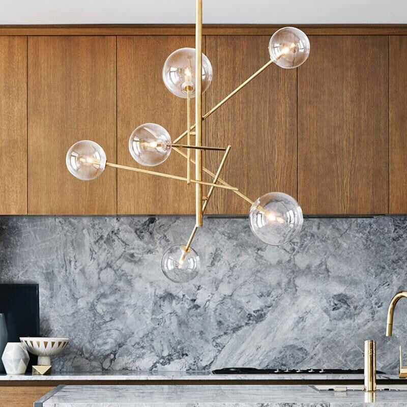 HEIKESZ Nordic Creative Chandelier for Living Room Bedroom Warm Light Ceiling Lamp Studio Clothing Shop Lighting