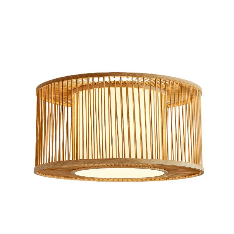 HEIKESZ South East Asia B & B Round Bamboo Japanese Zen Tatami Living Room Bedroom Dining Table Bar Chandelier lamp light fixtures for celling lights
