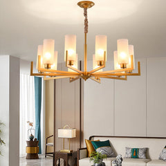 New Chinese-Style Chandelier Villa Duplex Building Lamp in the Living Room Internet Celebrity Personalized Bedroom Dining-Room Lamp Chinese Style Lighting Warm Room Lamps Light Chandelier for Living Chandelier Bedroom Chandelier Lights Room Lighting