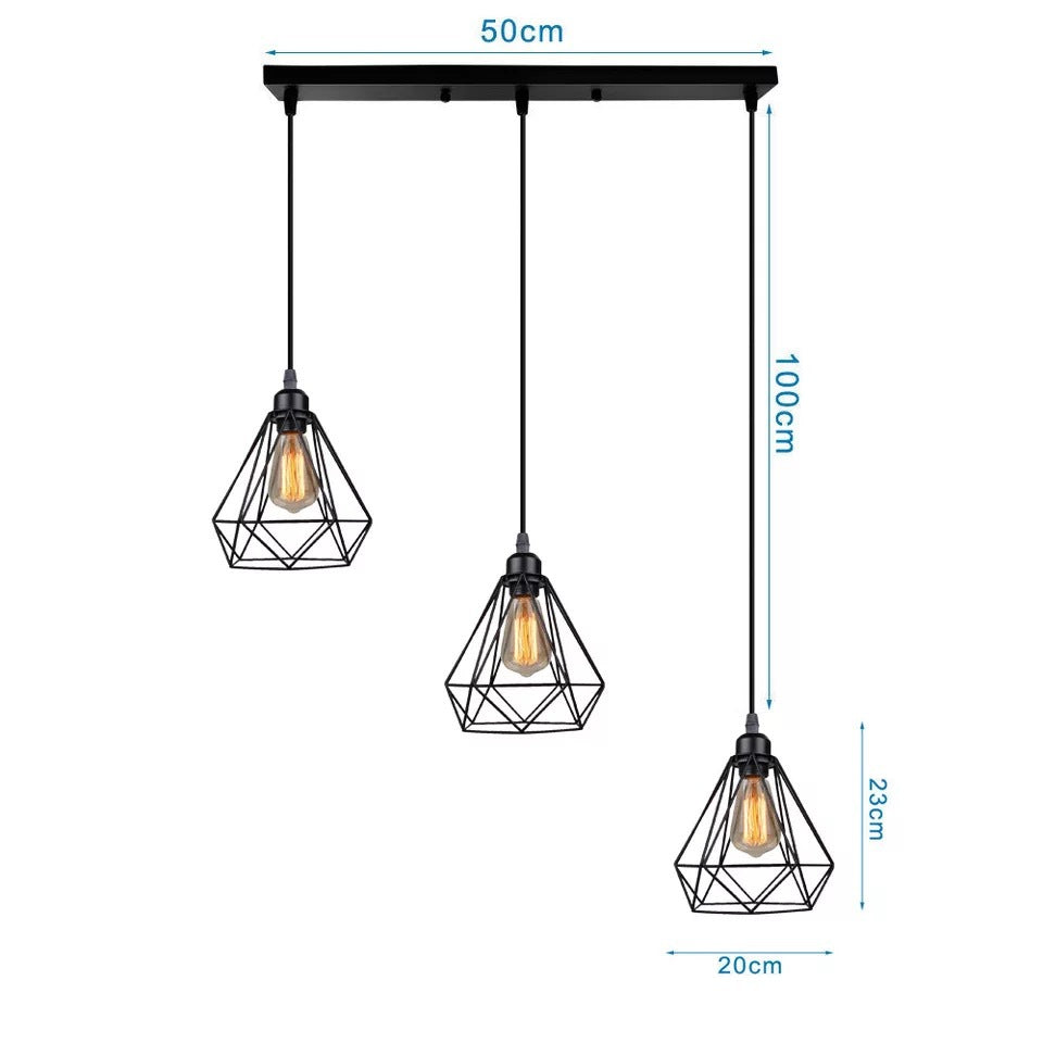 HEIKESZ Nordic Style Restaurant Chandelier Modern Minimalist Restaurant Dining Table Leisure Bar Creative Coffee Tea Shop Diamond Chandelier LED Light for Bedroom Night Aesthetic Room Lamp