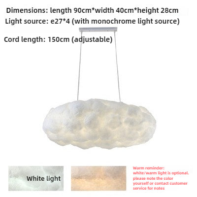 HEIKESZ Designer creative living room cloud light chandelier modern minimalist clothing store decor dining room children's room bedroom chandelier lamp light fixtures for celling light