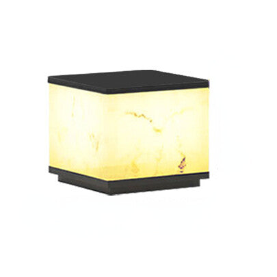 Solar Pillar Lamp Outdoor Yard Lamp Scagliola Waterproof Gate Wall Lamp Garden Decorative Pillar Door Pillar Lamp