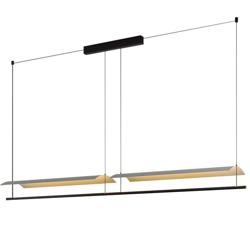 HEIKESZ Modern Chandelier Minimalist Design LED Ceiling Light for Restaurant Bar Living Room Bedroom Kitchen Island Hanging Lamp