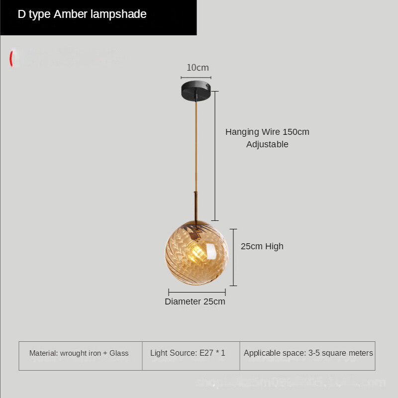 HEIKESZ Nordic Style Small Droplight Creative Dining Room Personality Bed Head Bar Designer Stair Light Villa Hotel Net Red Light Warm Room Lamps Chandelier for Living Bedroom Lighting Ceiling