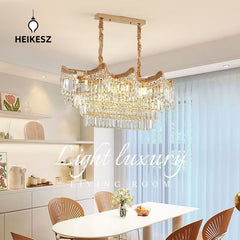 HEIKESZ New French Chandelier Crystal Ceiling Light for Dining Room Living Room Hall Hotel Wedding Luxury Villa Lighting Manufacturer