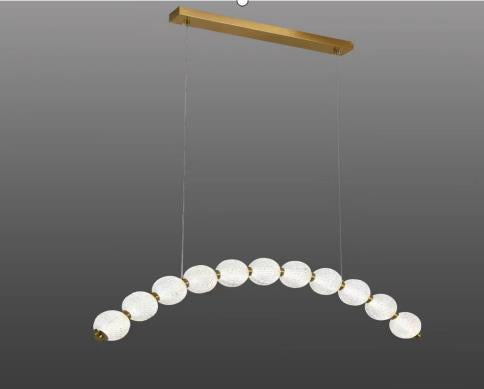 HEIKESZ New Nordic Ring LED Chandelier Modern Minimalist Hanging Light for Living Room Bedroom Study