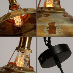 HEIKESZ Vintage Industrial Iron Loft Pendant Light Single Head Retro Style for Cafe Bar Restaurant Creative Design