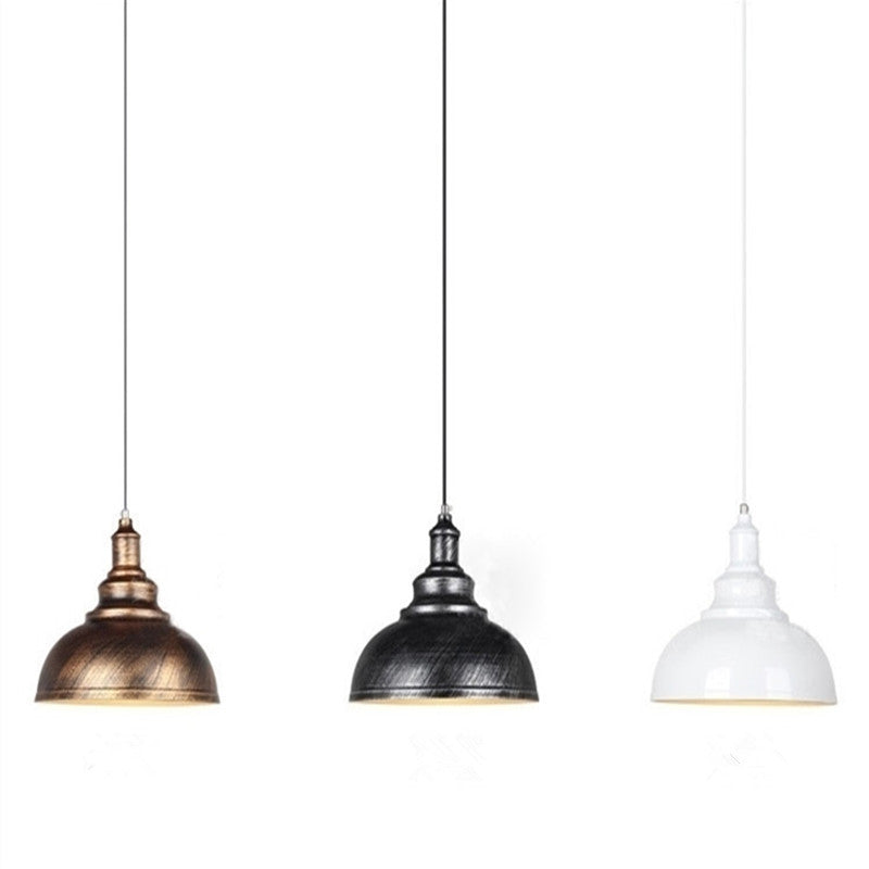 HEIKESZ LOFT Industrial Style Pot Cover Chandelier Restaurant Bar Retro Iron Art Clothing Store Snack Milk Tea Shop Special Wholesale Lamp LED Light for Bedroom Night Aesthetic Room Lamp