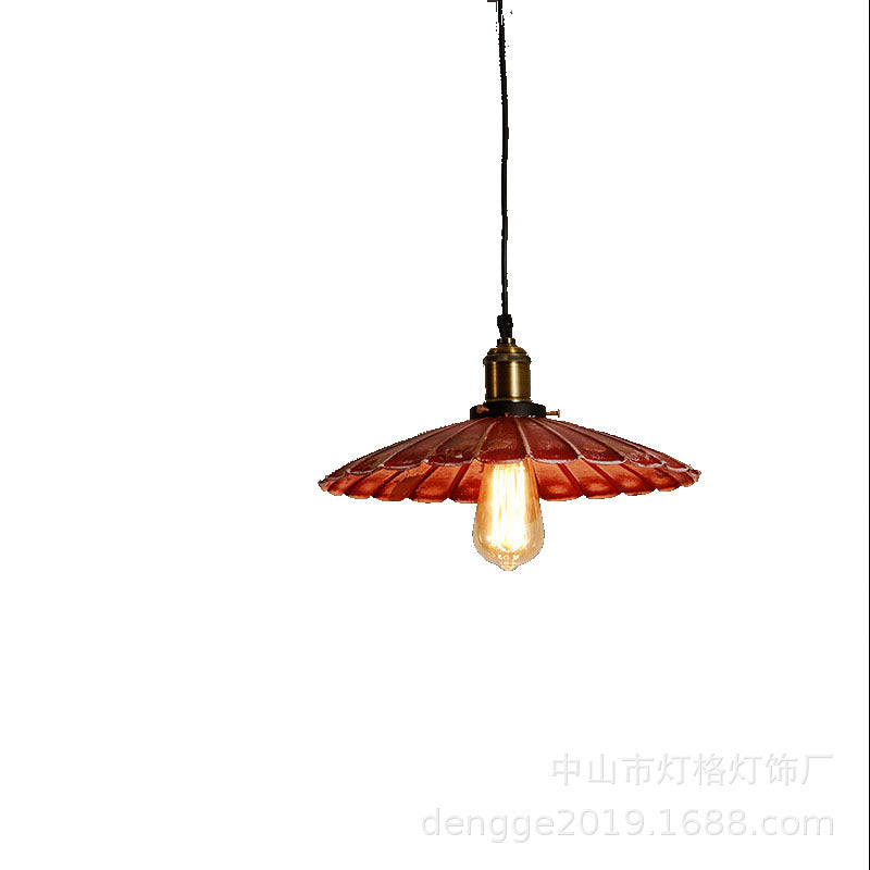 HEIKESZ Vintage Industrial Iron Loft Pendant Light Single Head Retro Style for Cafe Bar Restaurant Creative Design