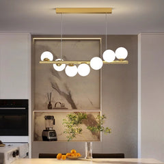 HEIKESZ Nordic Modern Chandelier Creative Simple Pendant Light for Restaurant Office Conference Table Luxury Dining Bar Long Lights