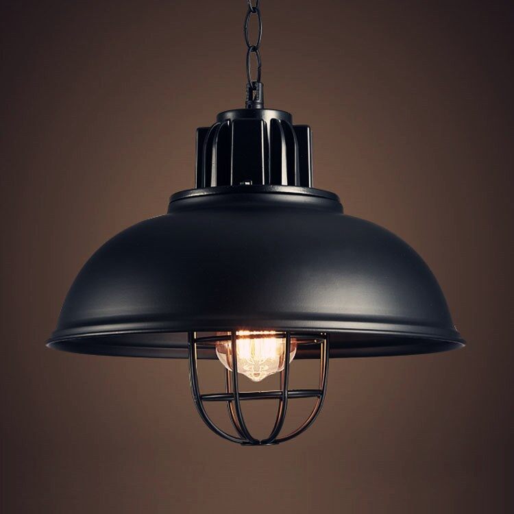 HEIKESZ American Retro Industrial Style Bar Counter Chandelier Loft Creative Restaurant Cafe Internet Coffee Iron Pot Cover Chandelier american style retro outdoor indoor retro bedroom lamp american-style Industrial wind