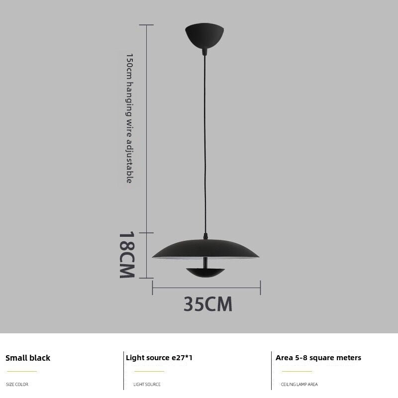 HAIKESZ Creative Danish Italian designer Nordic dining room living room bedroom LED simple decoration personalized flying saucer chandelier lamp light fixtures for celling lights