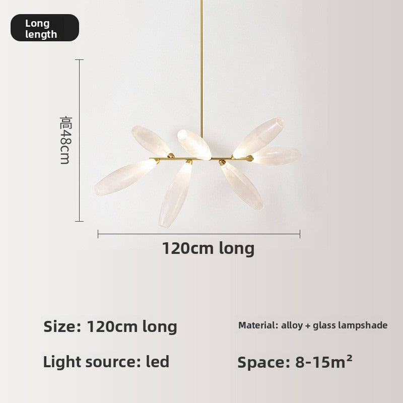 HEIKESZ Nordic Creative Glass Pendant Light Modern Minimalist Dining Room Ceiling Lamp Designer Restaurant Lighting Stylish Bar Hanging Lamp for Living Room