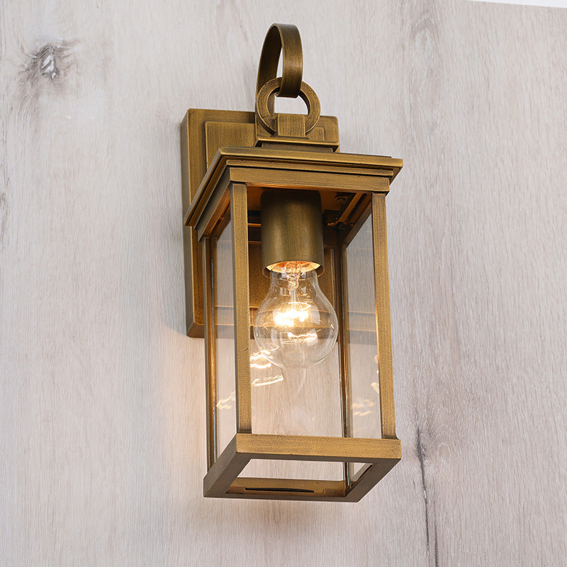 HEIKESZ Outdoor light waterproof super bright garden villa exterior wall gate balcony American retro corridor outdoor courtyard wall light