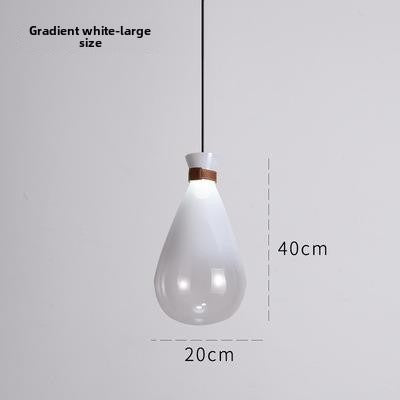 HEIKESZ Modern simple restaurant glass drifting bottle bag chandelier Nordic creative bedroom front bar wine bottle Internet celebrity chandelier lamp light fixtures for celling light