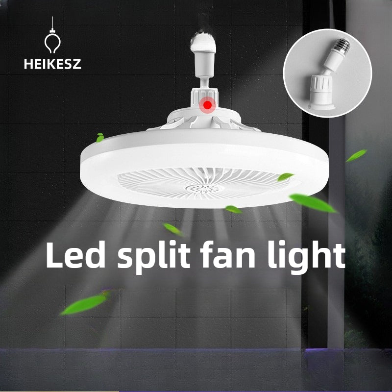New LED Fan Light E27 Screw Bulb Removable Energy Saving Remote Control Stepless Dimming Ceiling Lamp