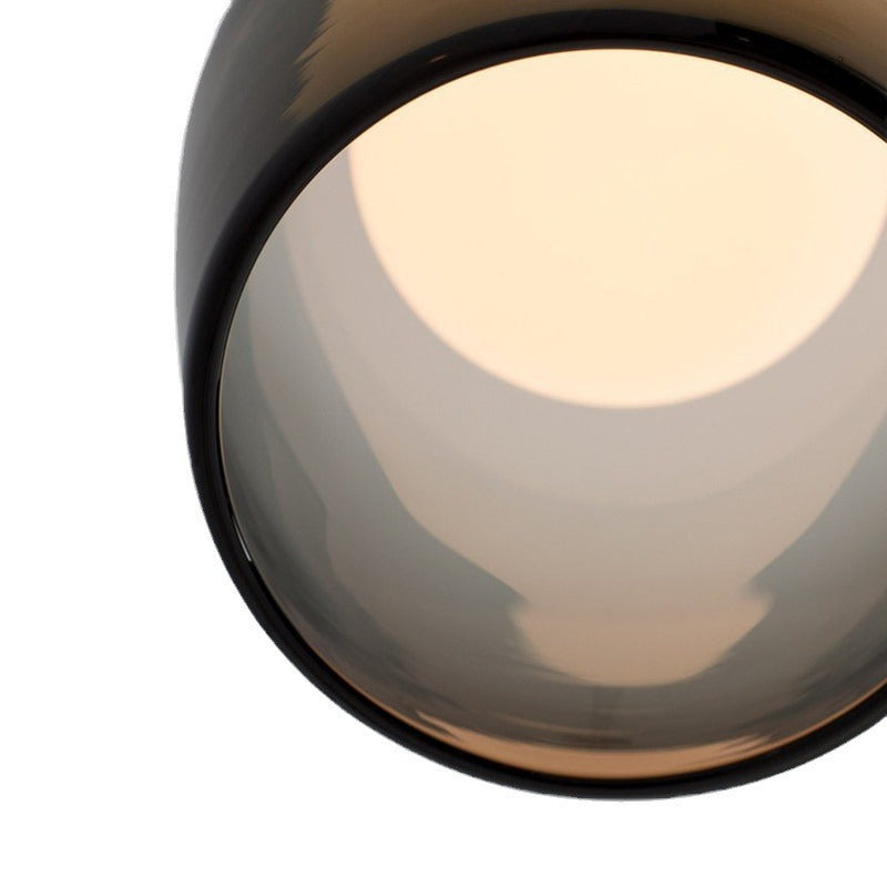 HEIKESZ Postmodern creativity gradual change soot glass small chandelier American art restaurant sofa porch designer chandelier lamp light fixtures for celling lights