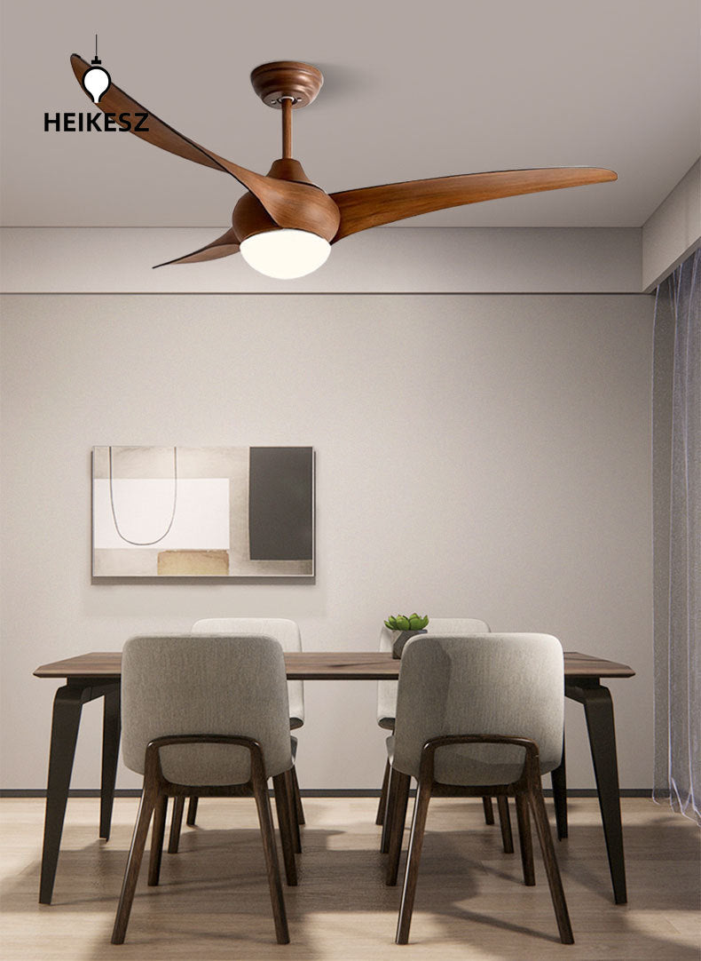 HEIKESZ New intelligent fan lighting variable frequency remote control 52 inch ceiling fan lighting living room dining room bedroom modern simple fan chandelier lamp lighting fixtures for celling lighting