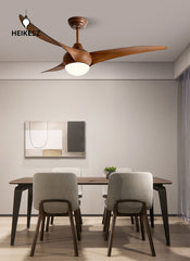 HEIKESZ New intelligent fan lighting variable frequency remote control 52 inch ceiling fan lighting living room dining room bedroom modern simple fan chandelier lamp lighting fixtures for celling lighting