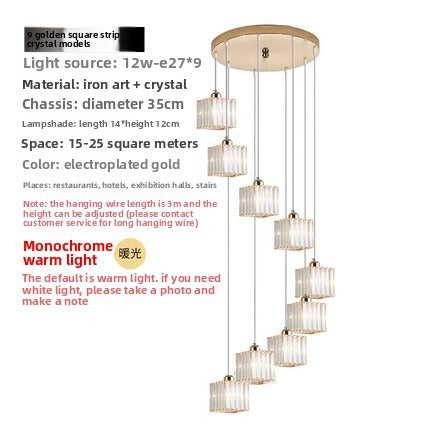 HEIKESZ Personalized rotating staircase chandelier modern minimalist creative duplex floor living room Nordic villa staircase crystal chandelier lamp lighting fixtures for celling lighting
