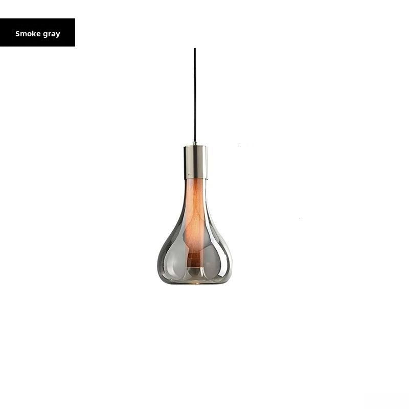 HEIKESZ Italian restaurant single head glass chandelier designer simple creative bar table model house light luxury decoration bedside lamp light fixtures for celling light