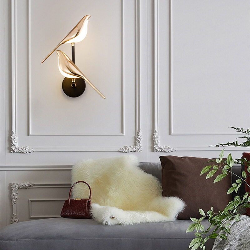 HEIKESZ Modern LED Wall Lamp Minimalist Bedroom Living Room TV Background Light Bedside Decor